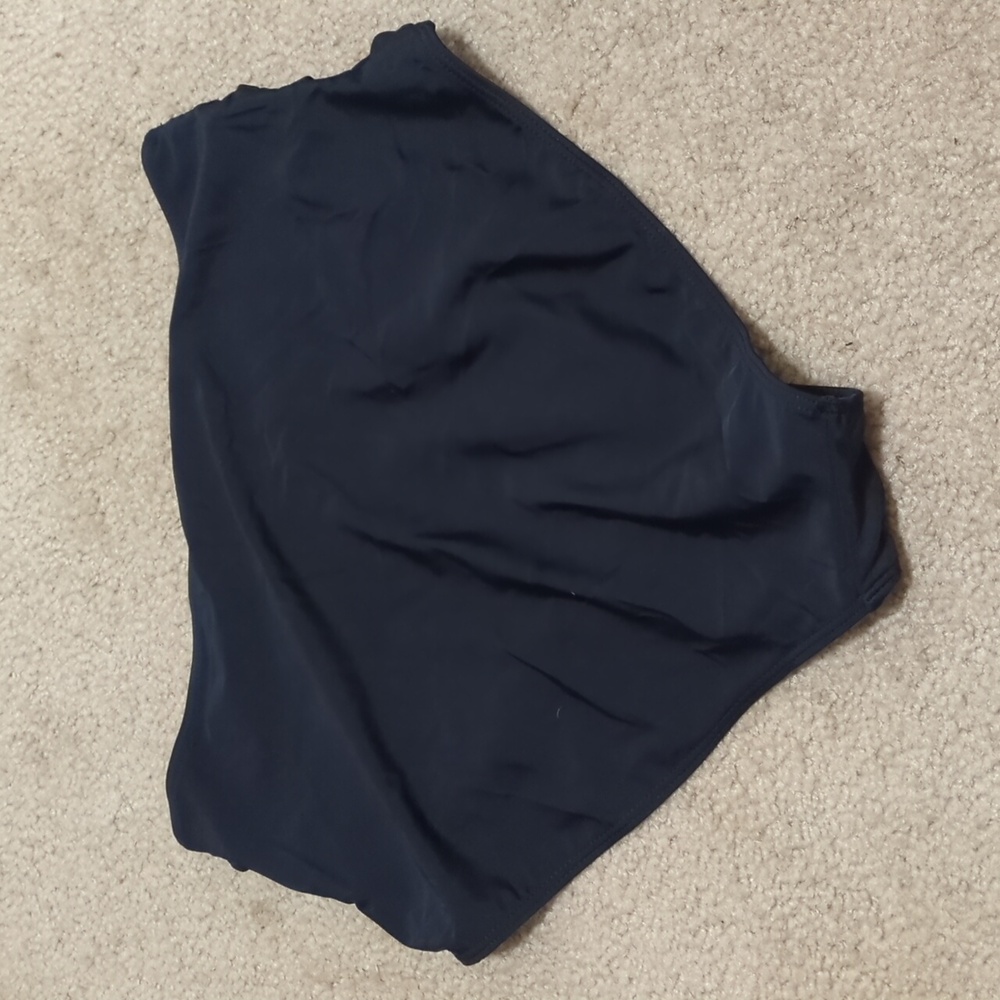 Black Swim Bottoms With Ruched Sides XL - Picture 4 of 5